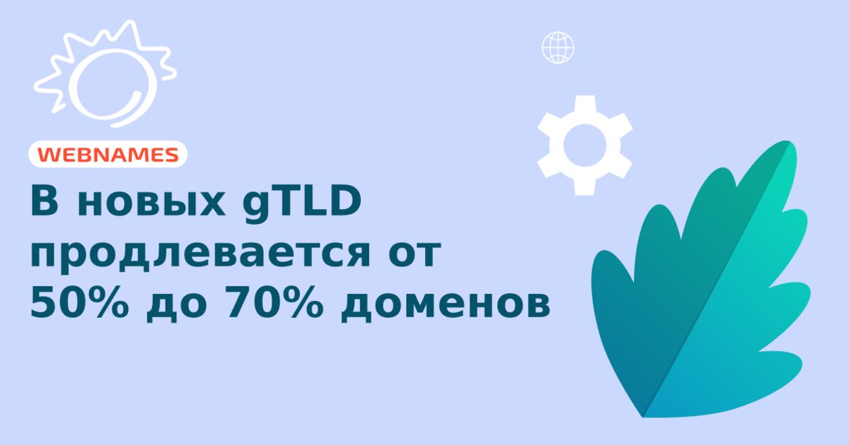 В новых gTLD продлевается от 50% до 70% доменов