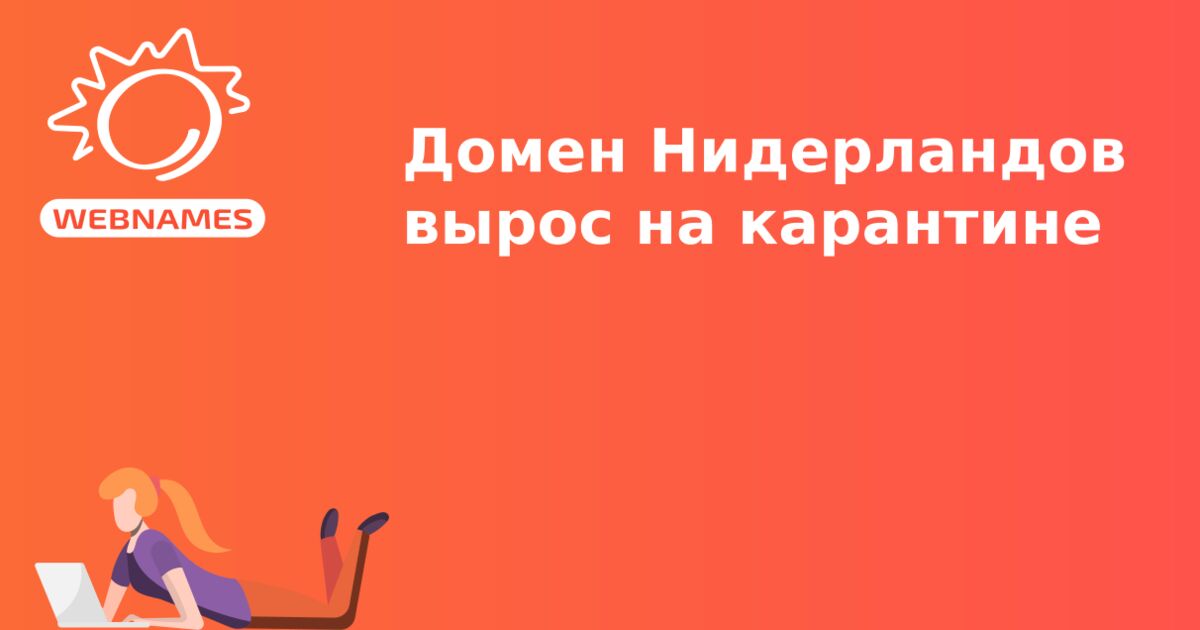 Домен Нидерландов вырос на карантине