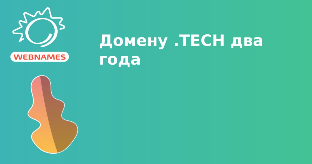 Домену .TECH два года