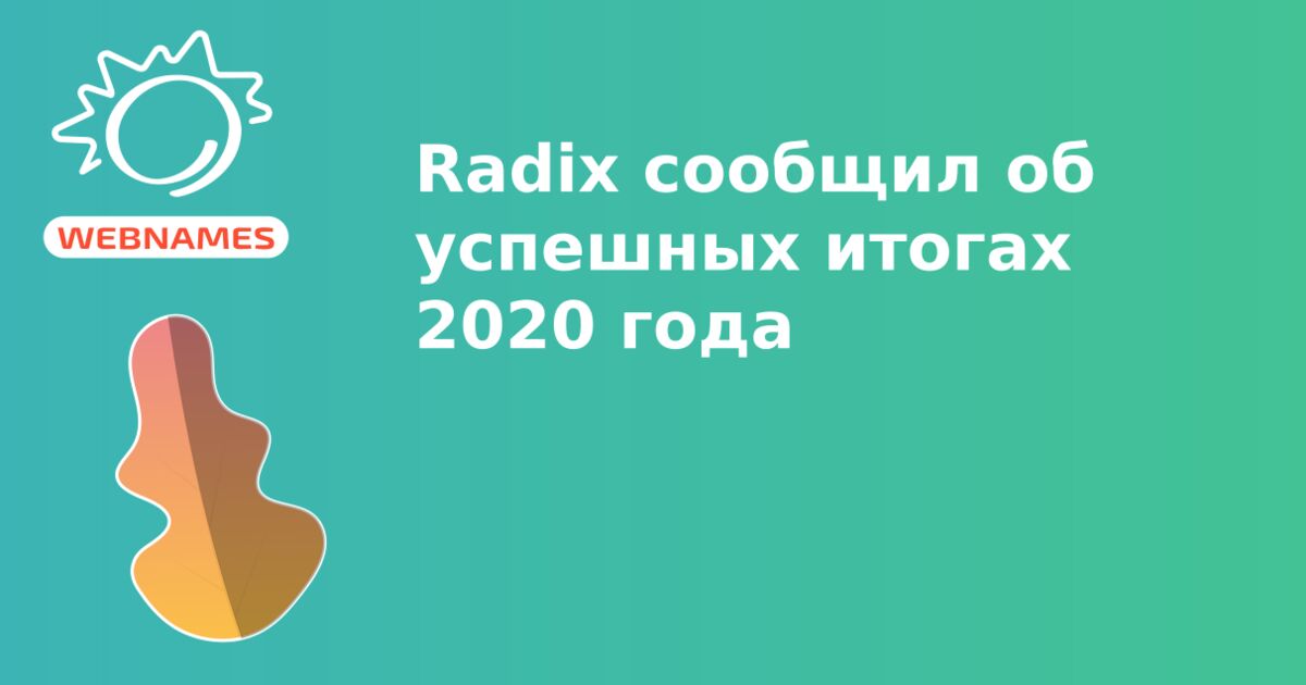 Radix сообщил об успешных итогах 2020 года