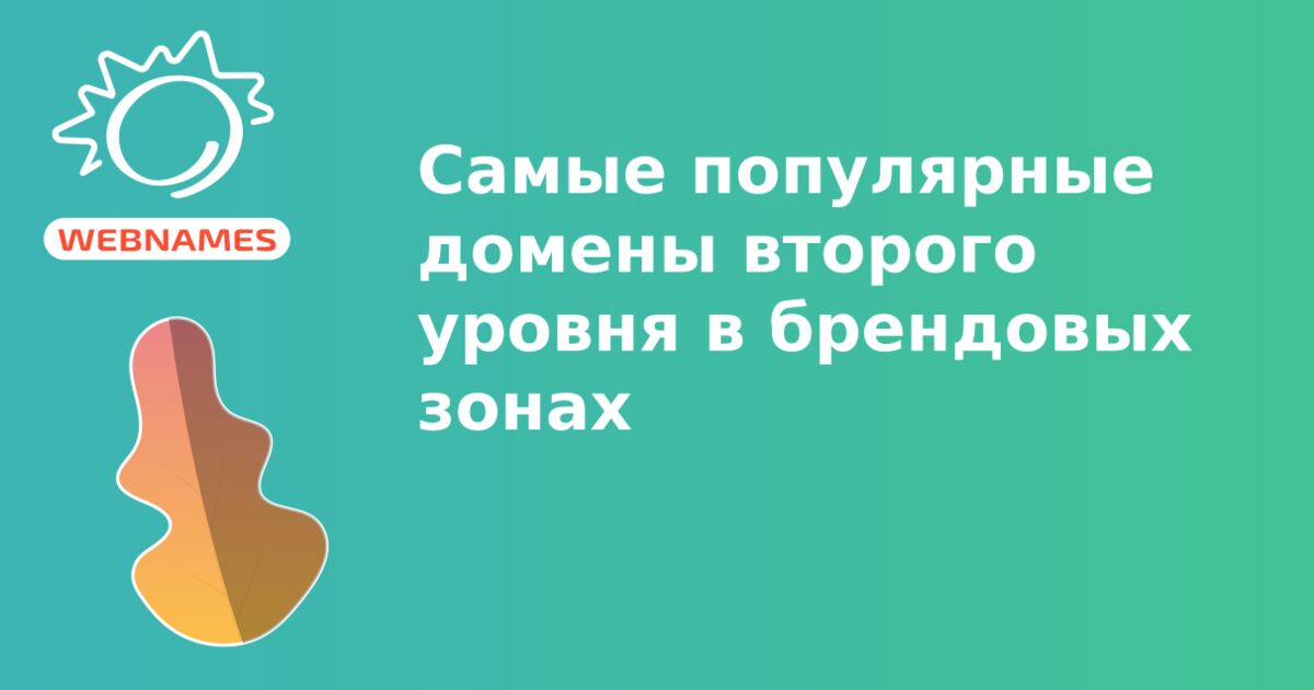 Самые популярные домены второго уровня в брендовых зонах