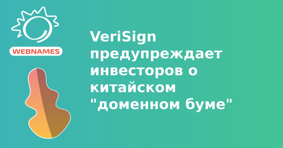 VeriSign предупреждает инвесторов о китайском "доменном буме"