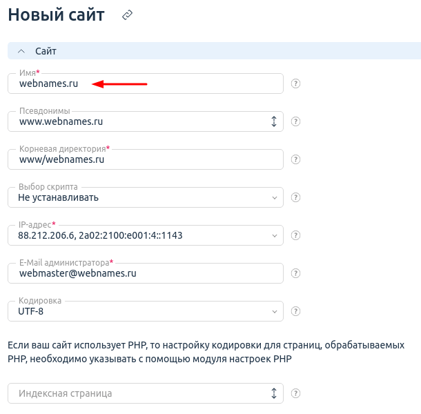 Как привязать домен к хостингу Webnames.ru?